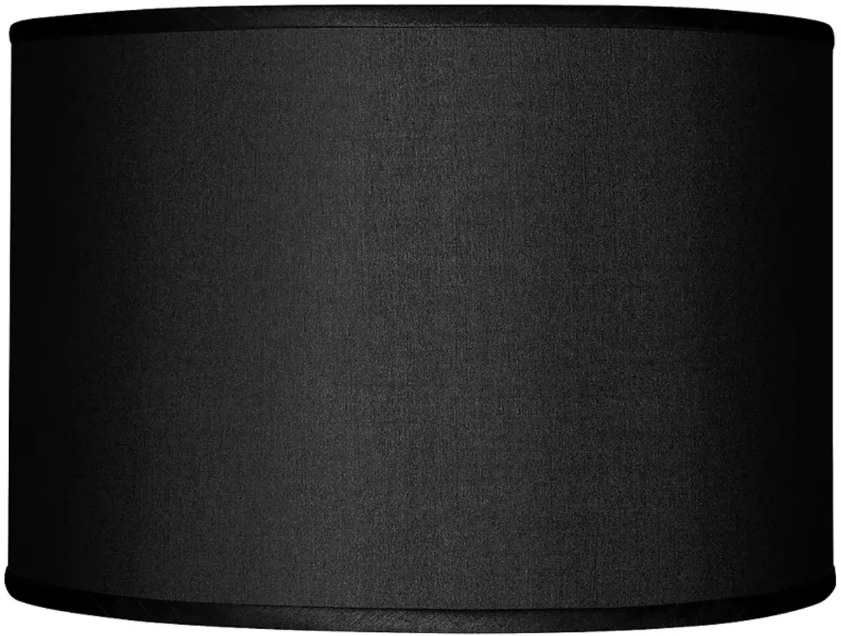 Possini Euro Black Faux Silk Shade 12x12x8.5 (Spider)