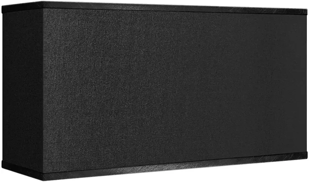 Possini Euro Black Faux Silk Rectangular Shade 8/17x8/17x10 (Spider)