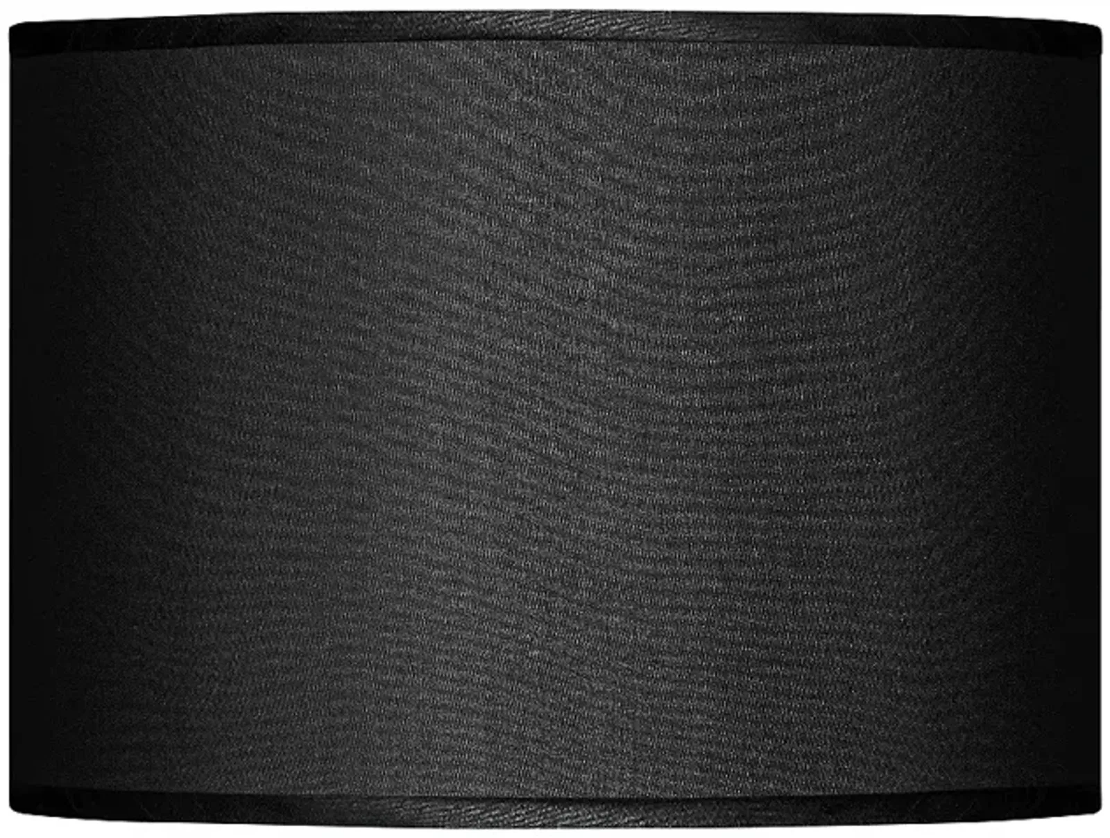 Possini Euro Black Faux Silk Drum Shade 13.5X13.5X10 (Spider)