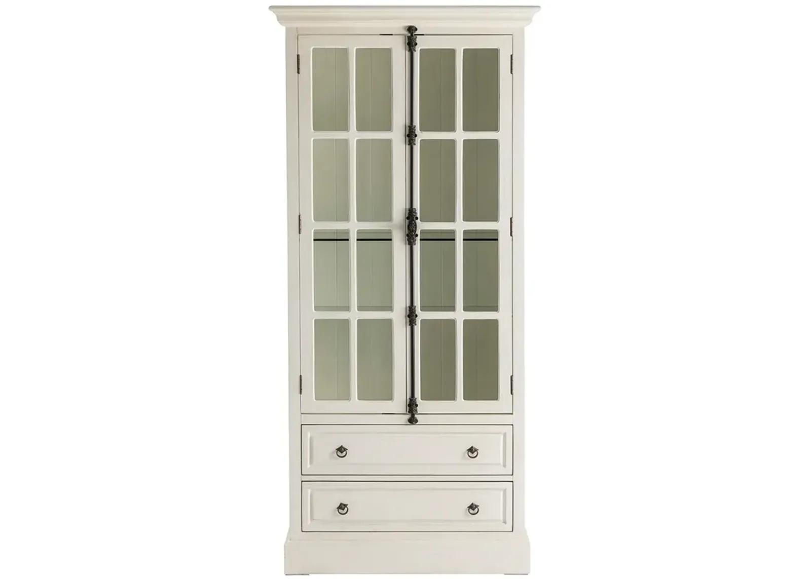 Crestview Collection Coventry White Oak 2 Door Curio