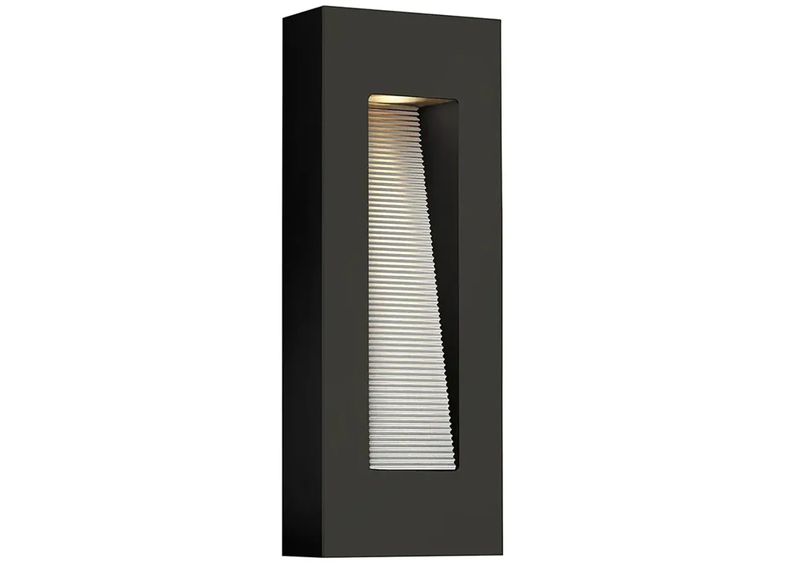 Luna 16 1/4"H Satin Black Integrated LED Outdoor Wall Light