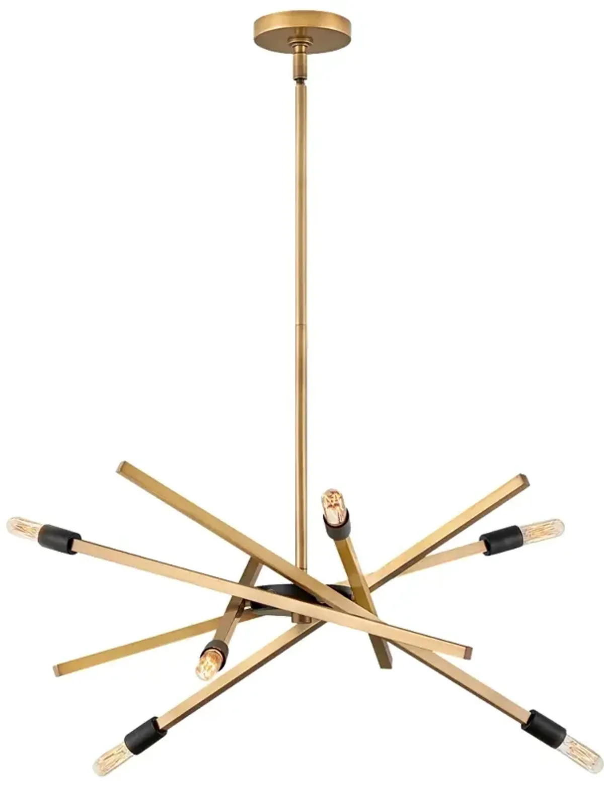 Hinkley Archer 26" Wide 6-Light Modern Brass Sputnik Chandelier