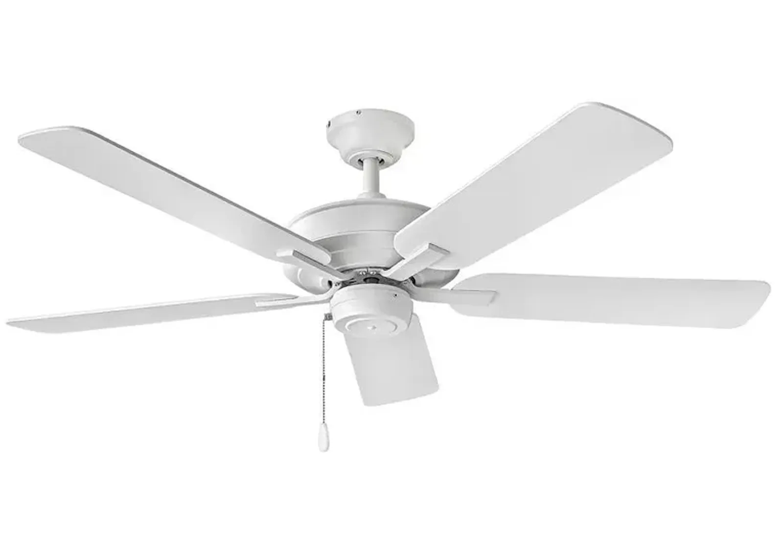 52" Hinkley Metro 5-Blade White Finish Ceiling Fan with Pull Chain