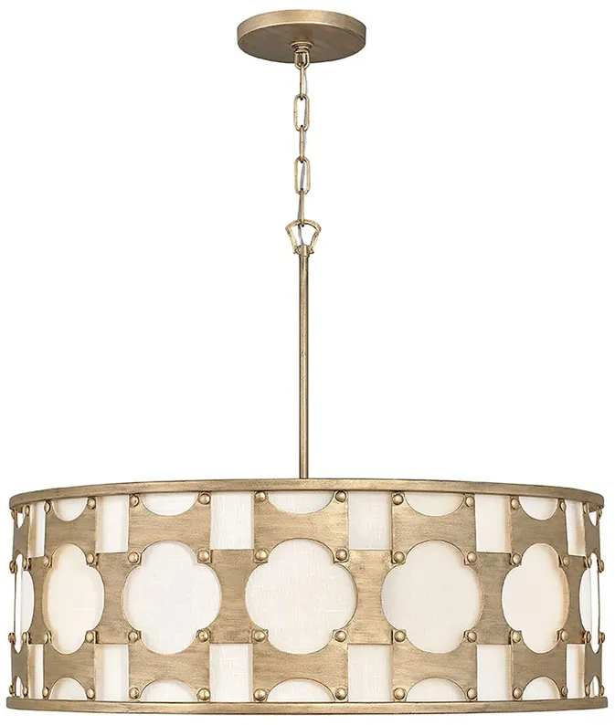 Hinkley Carter 28 1/2" Wide Burnished Gold Drum Chandelier