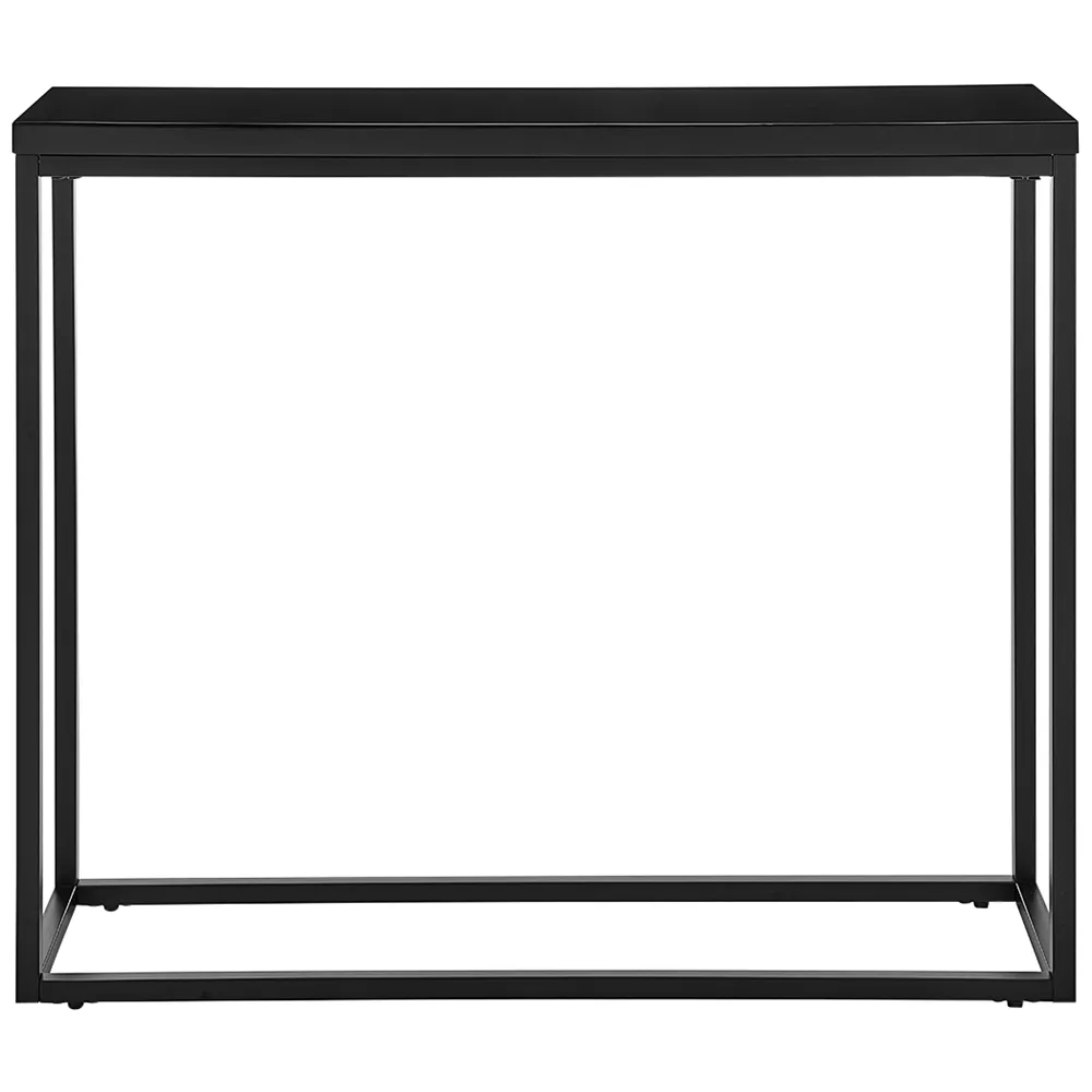 Teresa 35 1/2" Wide Black Rectangular Console Table