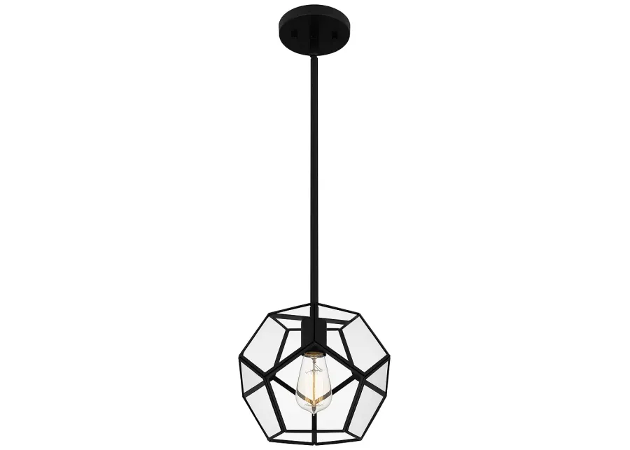 Kinslee 1-Light Matte Black Mini Pendant