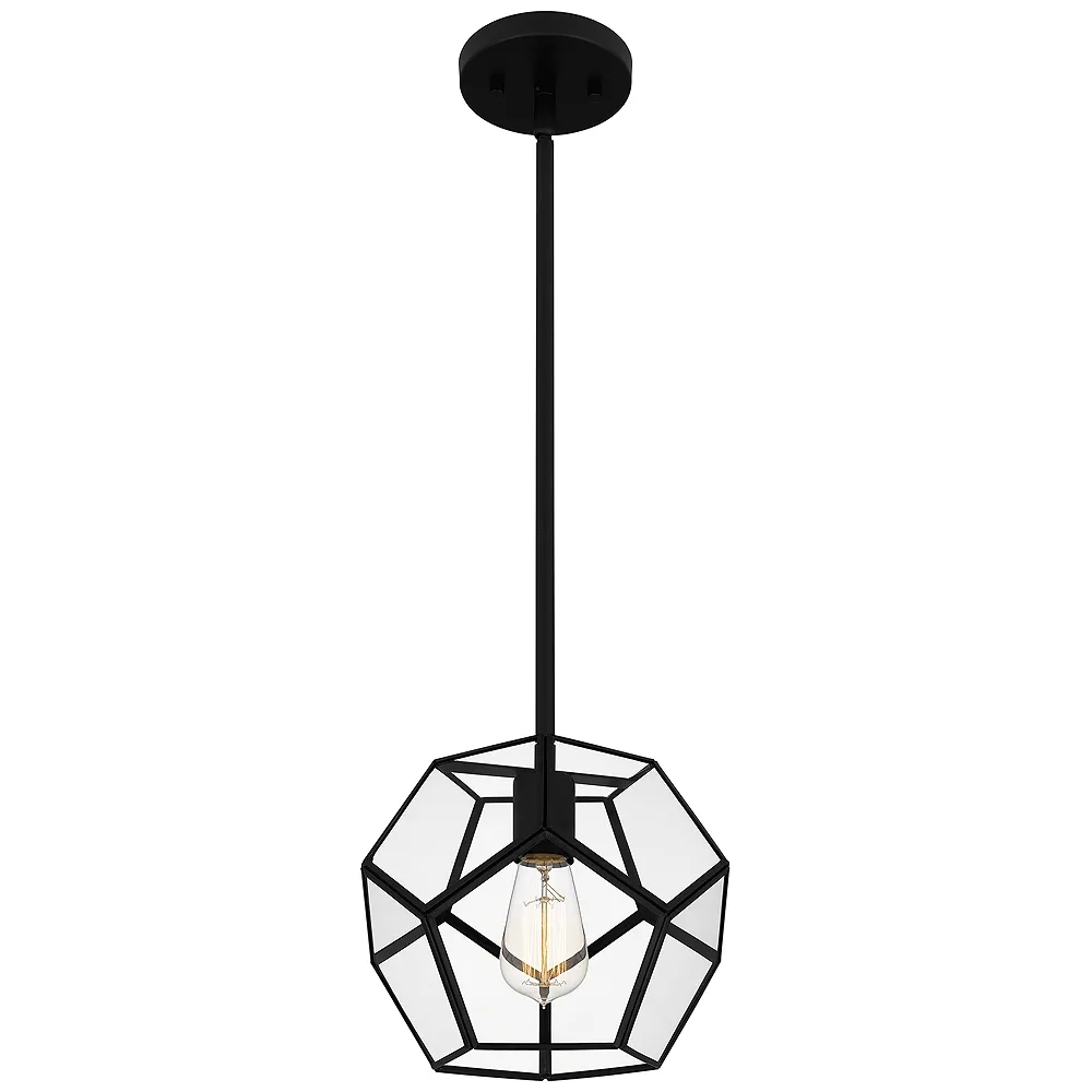 Kinslee 1-Light Matte Black Mini Pendant