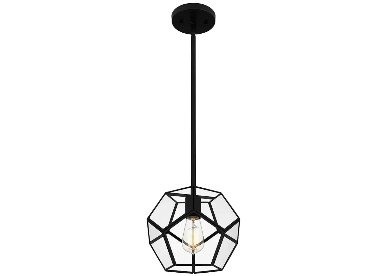 Kinslee 1-Light Matte Black Mini Pendant