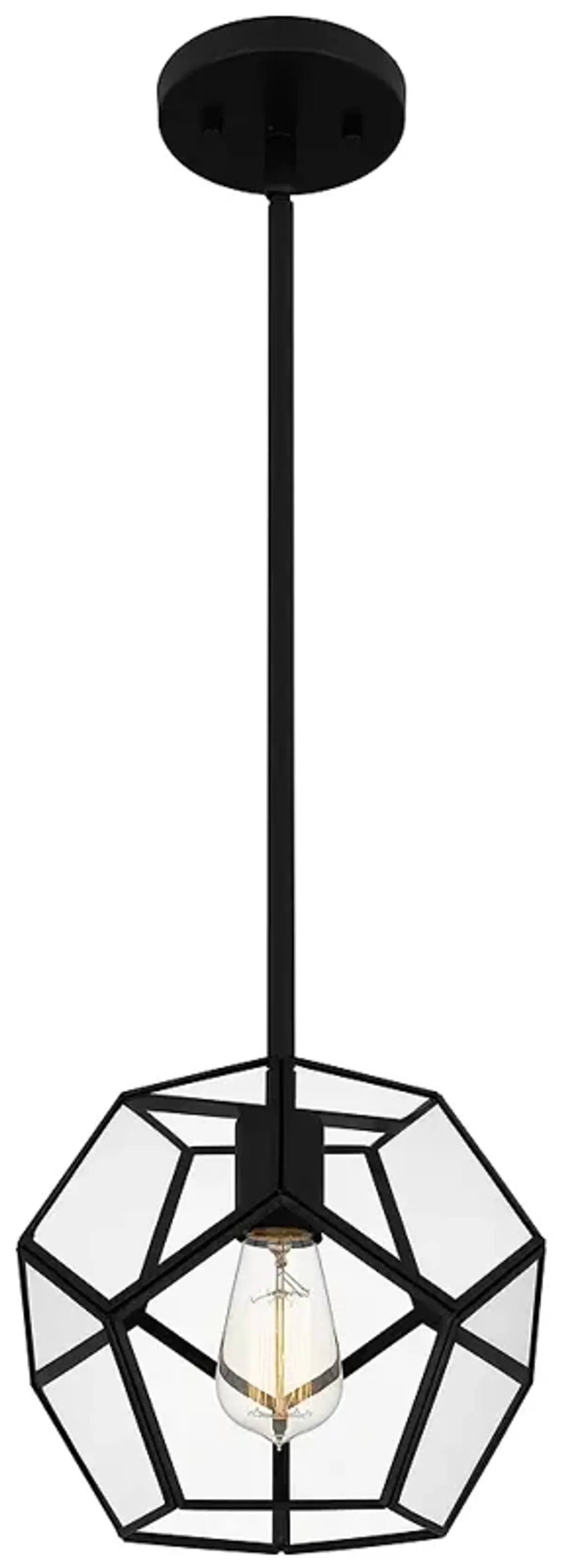 Kinslee 1-Light Matte Black Mini Pendant