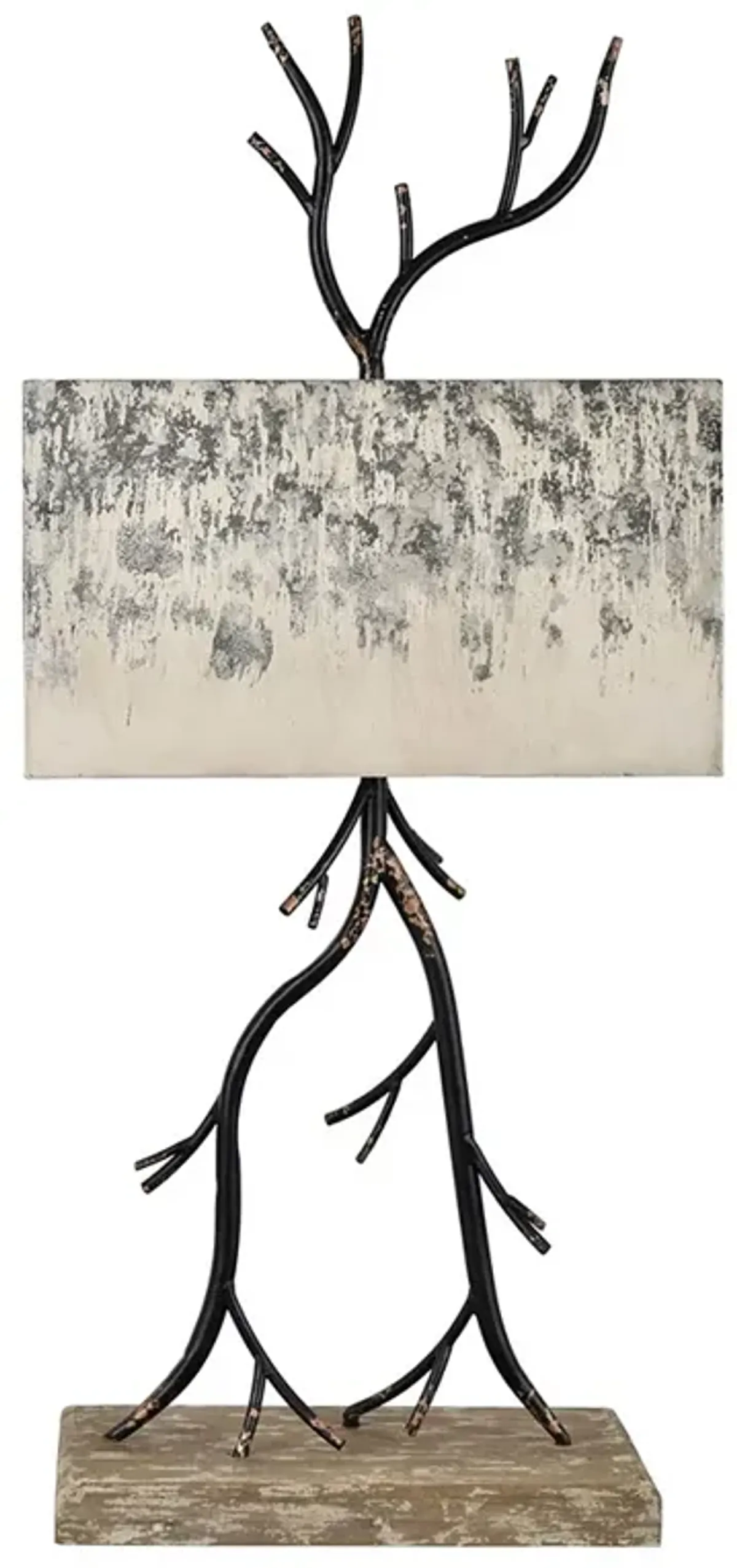 Crestview Collection Colson Arrows Rusted Black Table Lamp