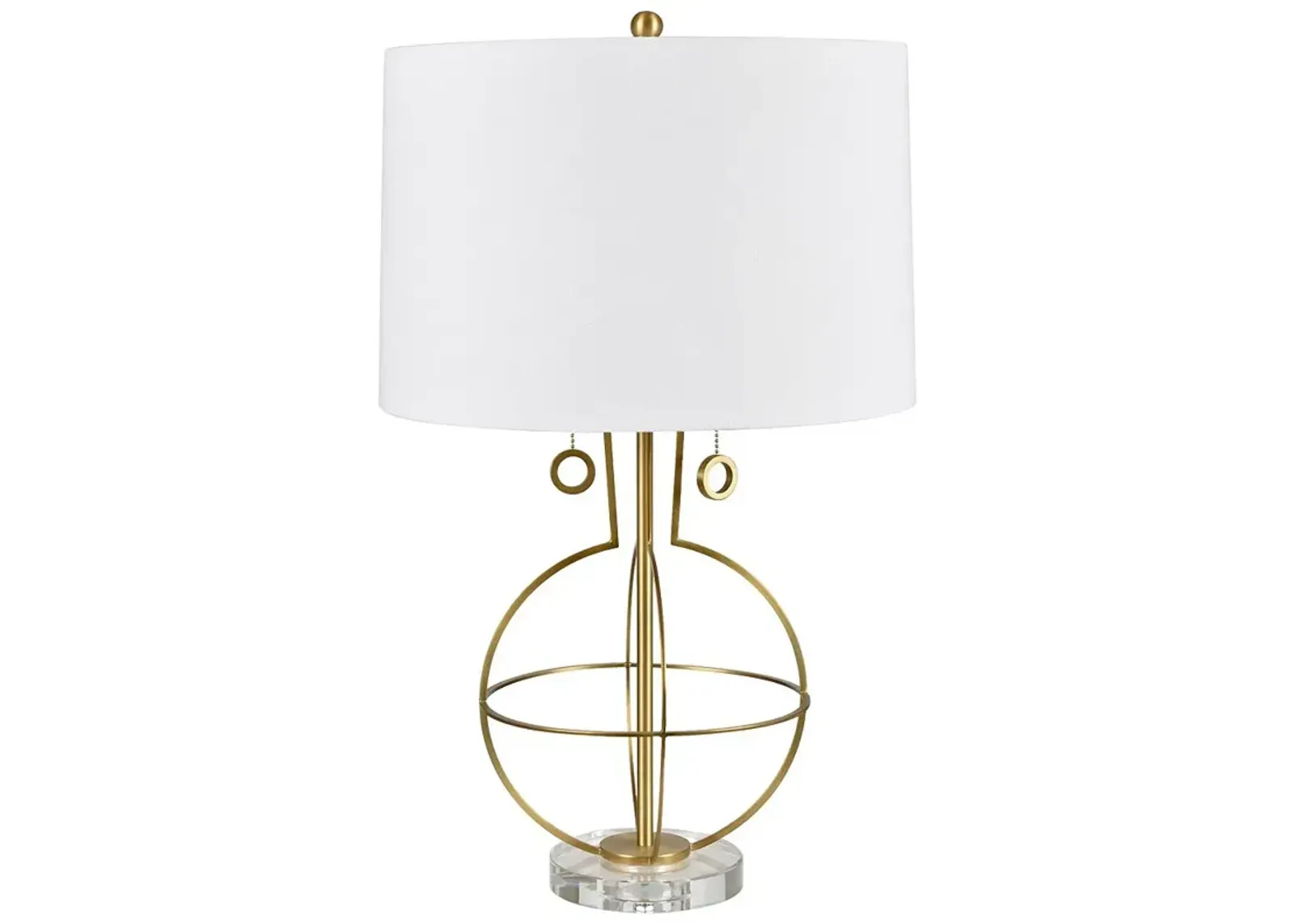 Crestview Collection Marlowe Concentric Circles Metal Table Lamp