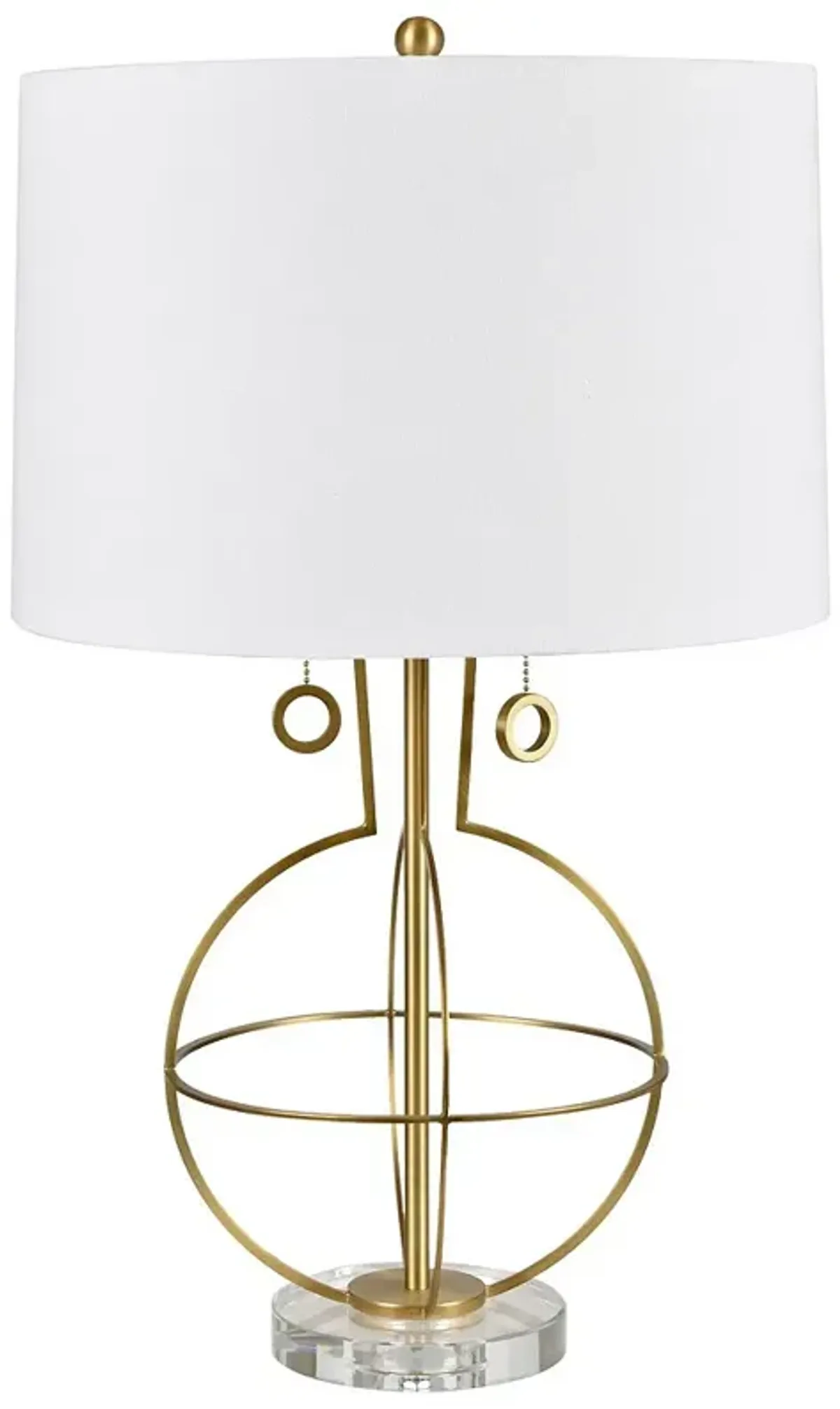 Crestview Collection Marlowe Concentric Circles Metal Table Lamp