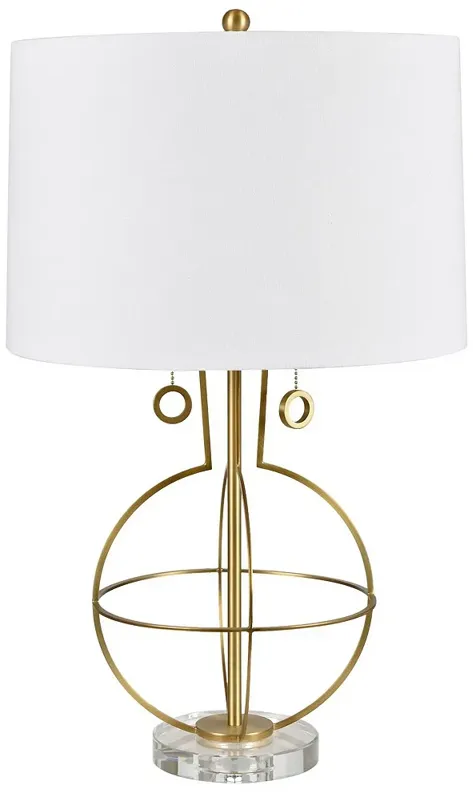 Crestview Collection Marlowe Concentric Circles Metal Table Lamp