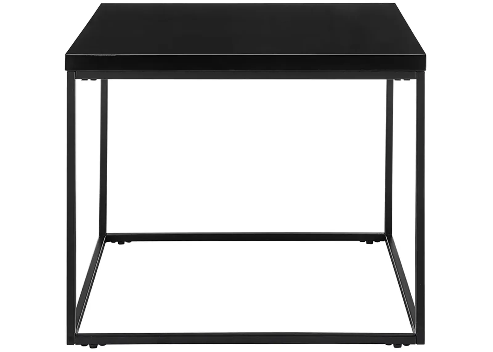 Teresa 23 1/2" Wide Square Black Side Table