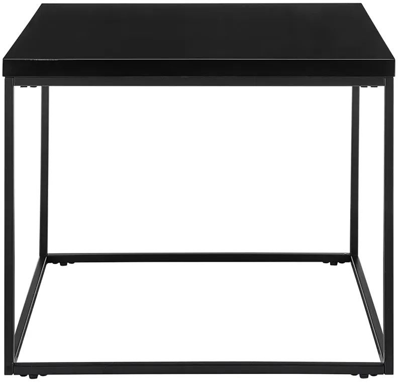 Teresa 23 1/2" Wide Square Black Side Table