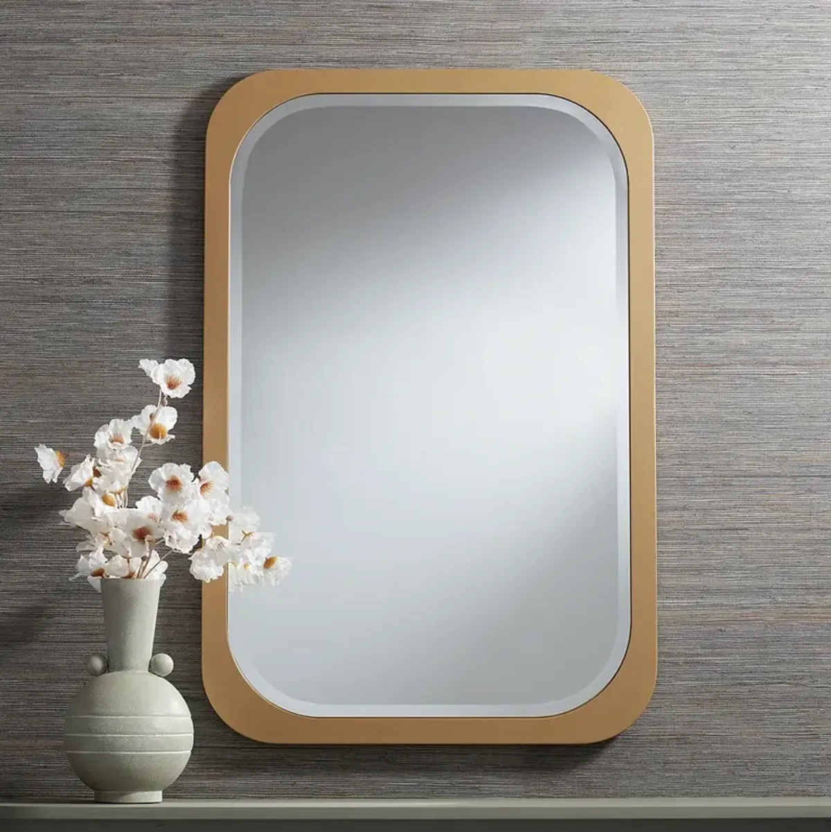 Noble Park Devonshire Gold 28" x 42" Rectangular Wall Mirror