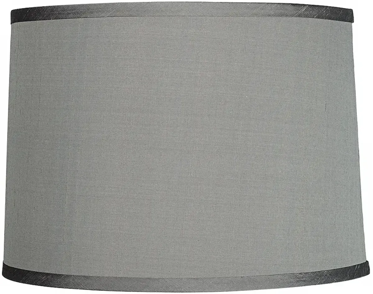 Springcrest Reba Platinum Gray Faux Silk Lamp Shade 13x14x10 (Spider)