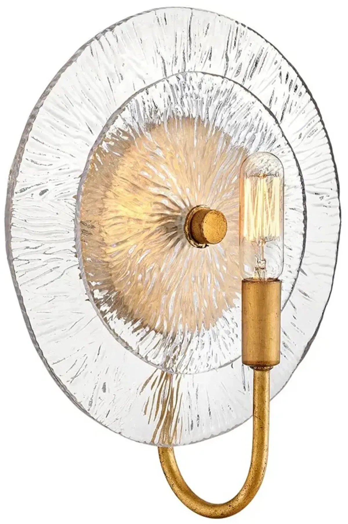Fredrick Ramond Rene Medium Single Light Sconce 10" Distressed Brass