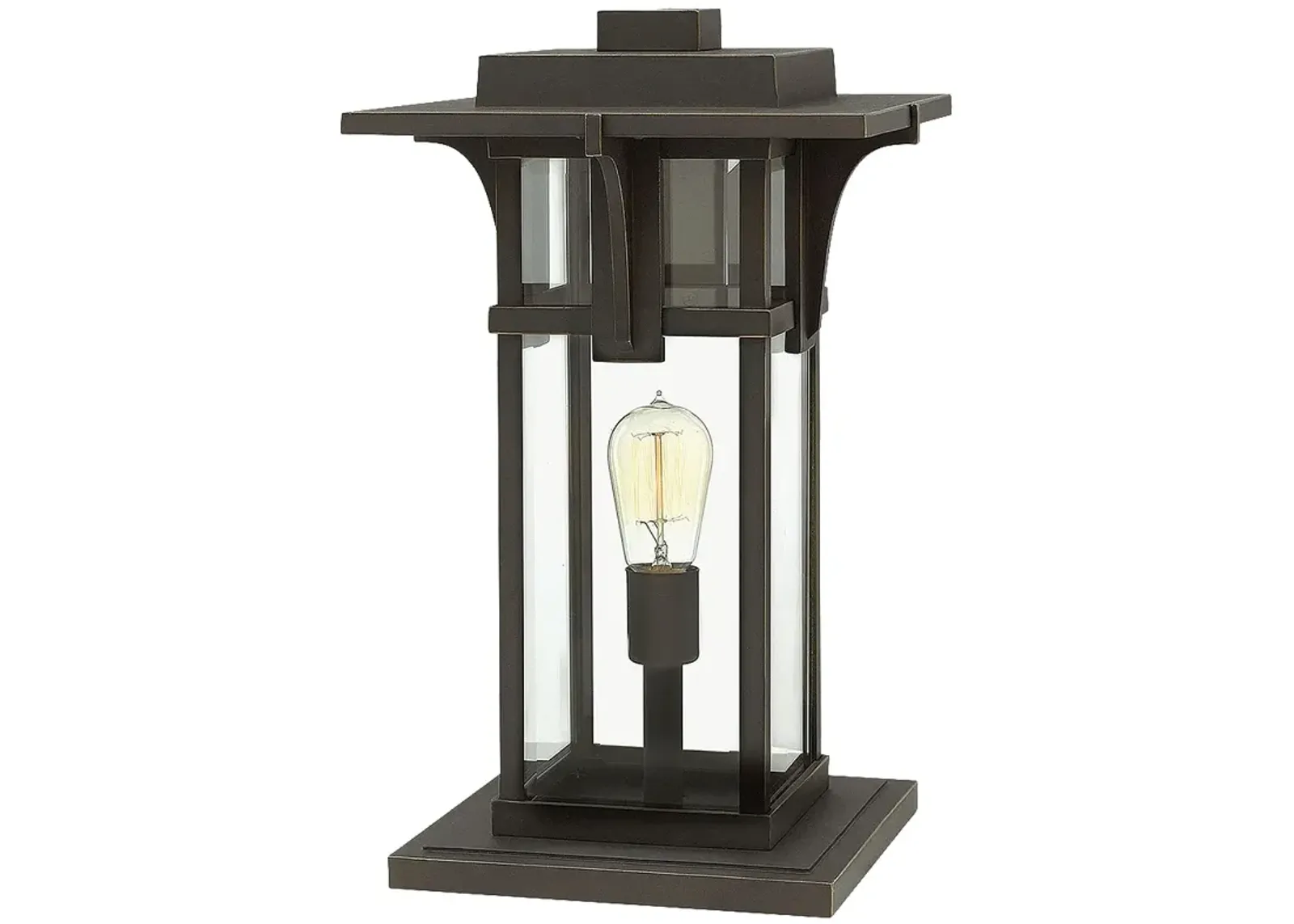 Manhattan 18 1/4" High Oil Rubbed Bronze Outdoor Post Light