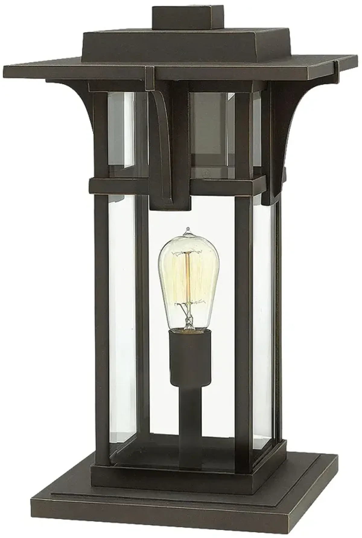 Manhattan 18 1/4" High Oil Rubbed Bronze Outdoor Post Light