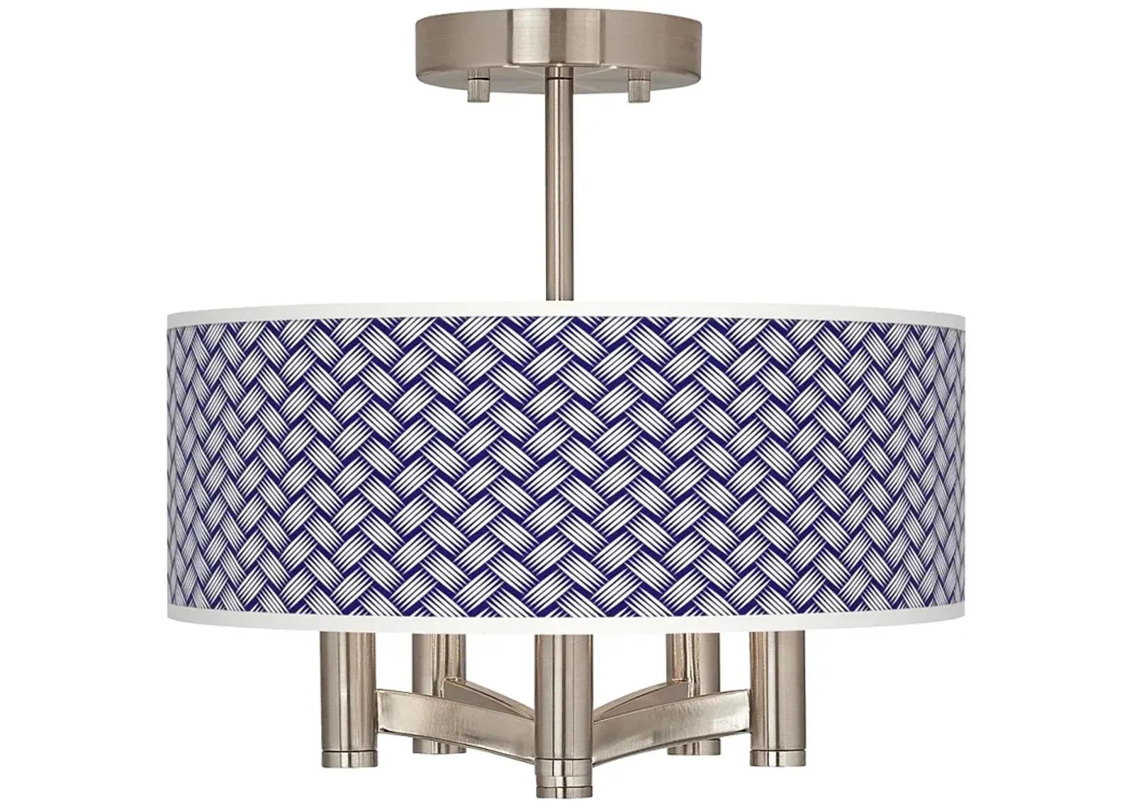 Color Weave Ava 5-Light Nickel Ceiling Light