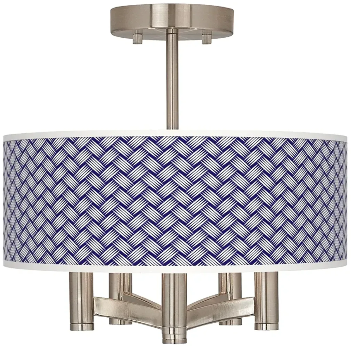 Color Weave Ava 5-Light Nickel Ceiling Light