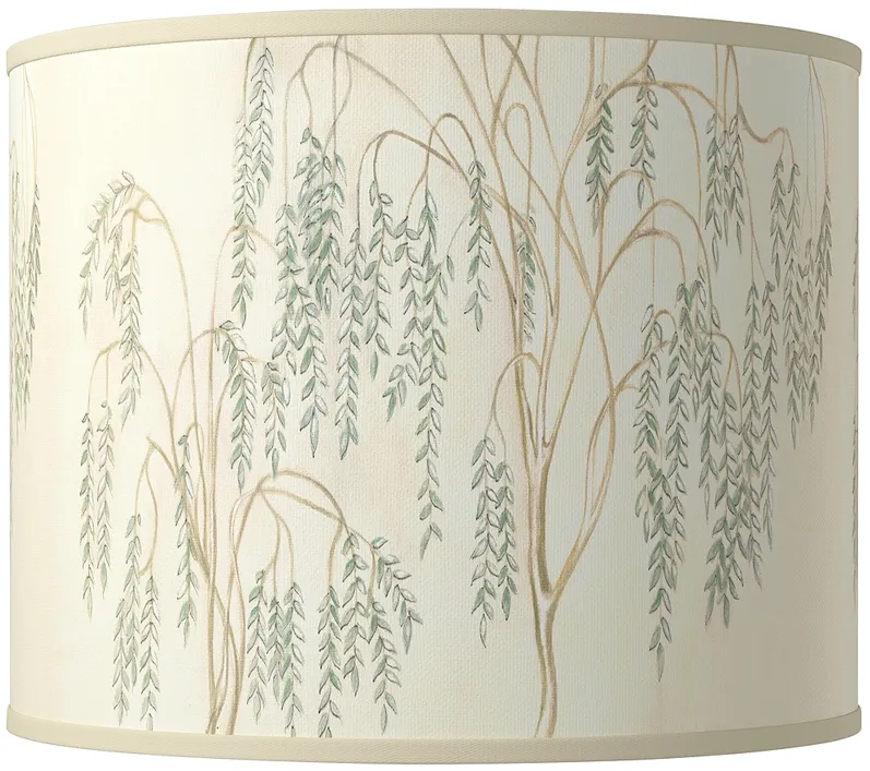 Weeping Willow Giclee Round Drum Lamp Shade 14x14x11 (Spider)