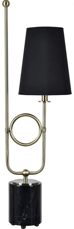 Crestview Collection Butler Marble and Metal Table Lamp