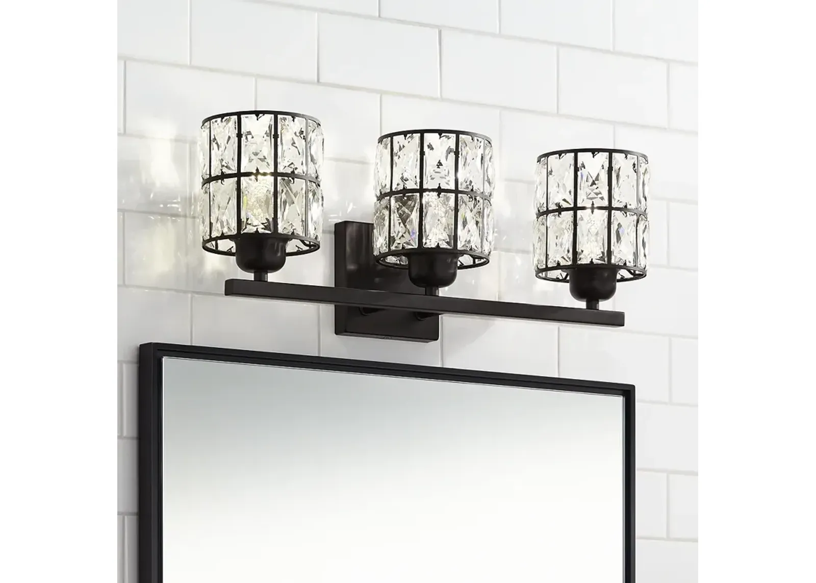 Quoizel Gibson 21 1/4" Wide Matte Black 3-Light Bath Light