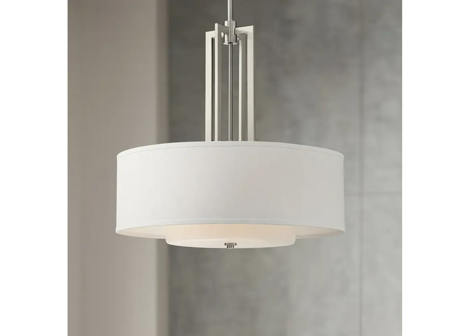 Possini Euro Sundry 24" Wide Brushed Nickel 4-Light Pendant Light