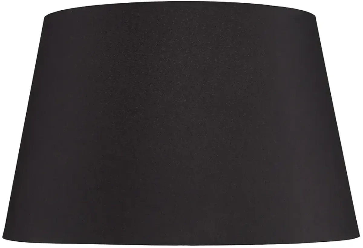 Springcrest Black Faux Silk Tapered Drum Lamp Shade 15x19.5x12 (Spider)