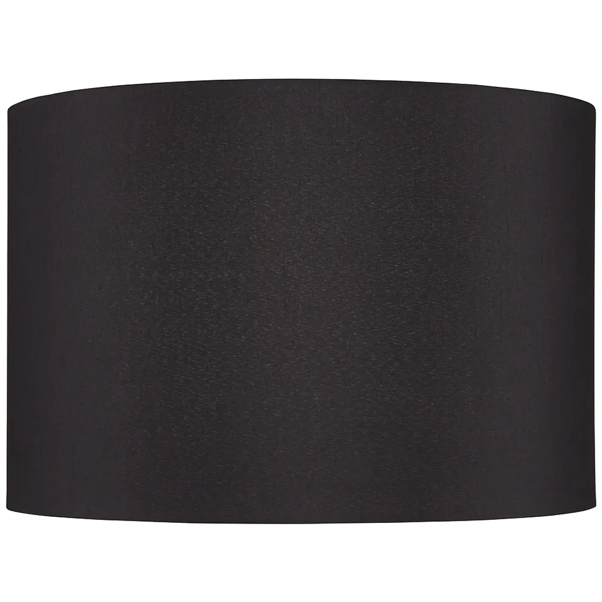 Black Faux Silk Tapered Drum Lamp Shade 15x15x10 (Spider)