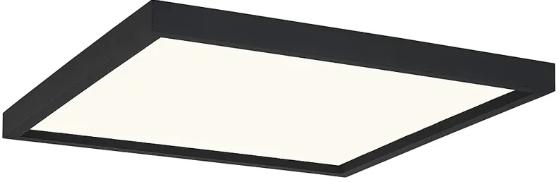 Quoizel Outskirts 15" Wide Earth Black LED Ceiling Light