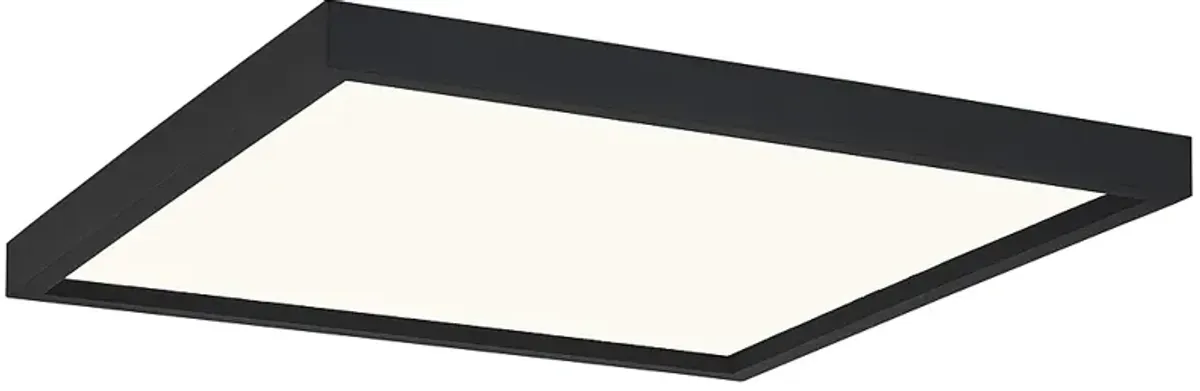 Quoizel Outskirts 15" Wide Earth Black LED Ceiling Light