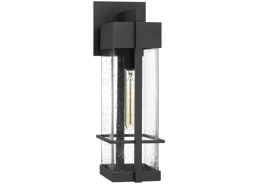 Quoizel Wynn 18 3/4" High Earth Black Outdoor Wall Light