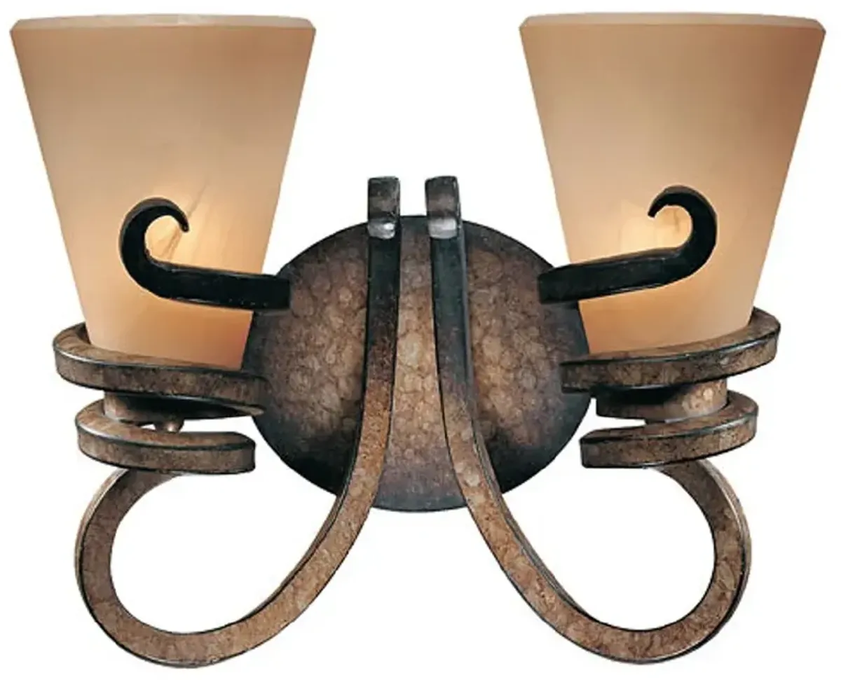 Tofino 12 1/2" High Bronze 2-Light Wall Sconce