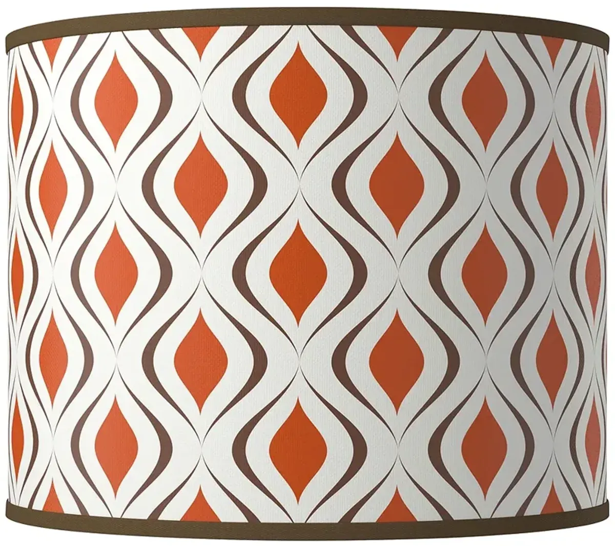 Retro Lattice Giclee Round Drum Lamp Shade 14x14x11 (Spider)