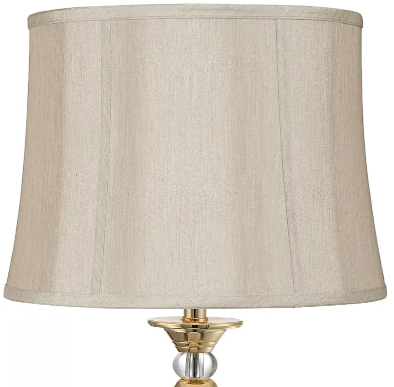 Taupe Softback Round Lamp Shade 14x16x12x12 (Spider)