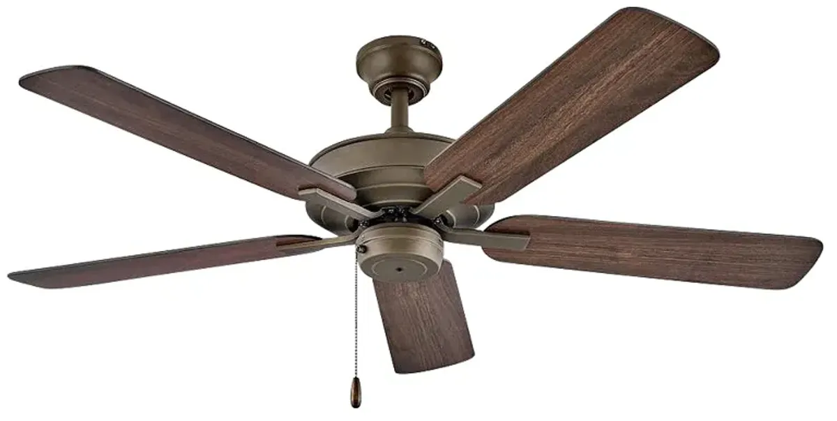 HINKLEY FAN Metro Wet 52" Fan Metallic Matte Bronze Walnut Blades