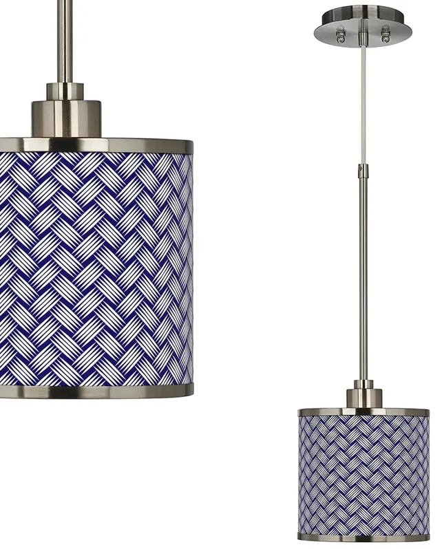 Color Weave Giclee Glow Mini Pendant Light