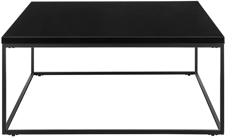 Teresa 35 1/2" Wide Square Black Coffee Table