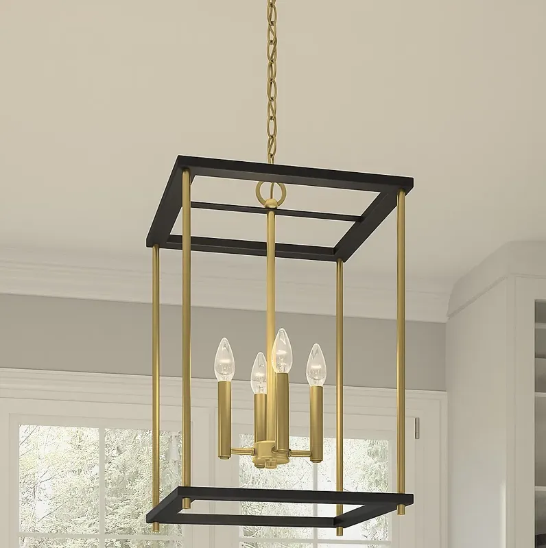 Kynwyd 4-Light Matte Black Pendant