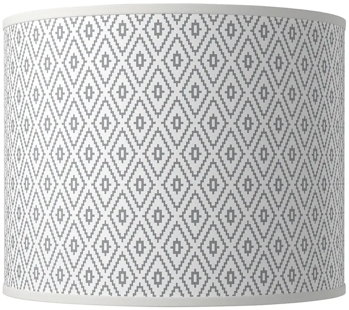 Diamonds Giclee Round Drum Lamp Shade 14x14x11 (Spider)