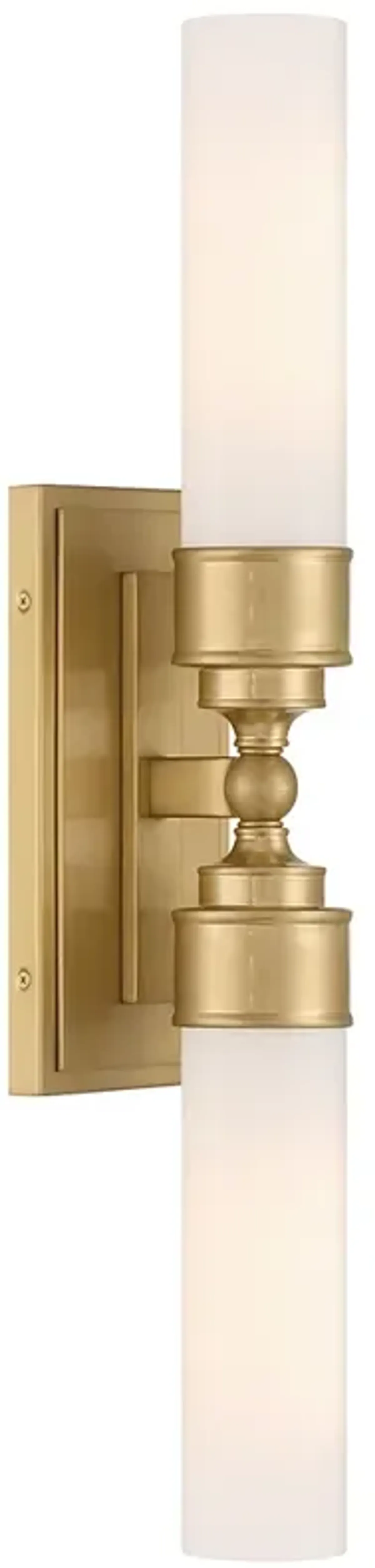 Wilcox 2 Light Aged Brass Sconce