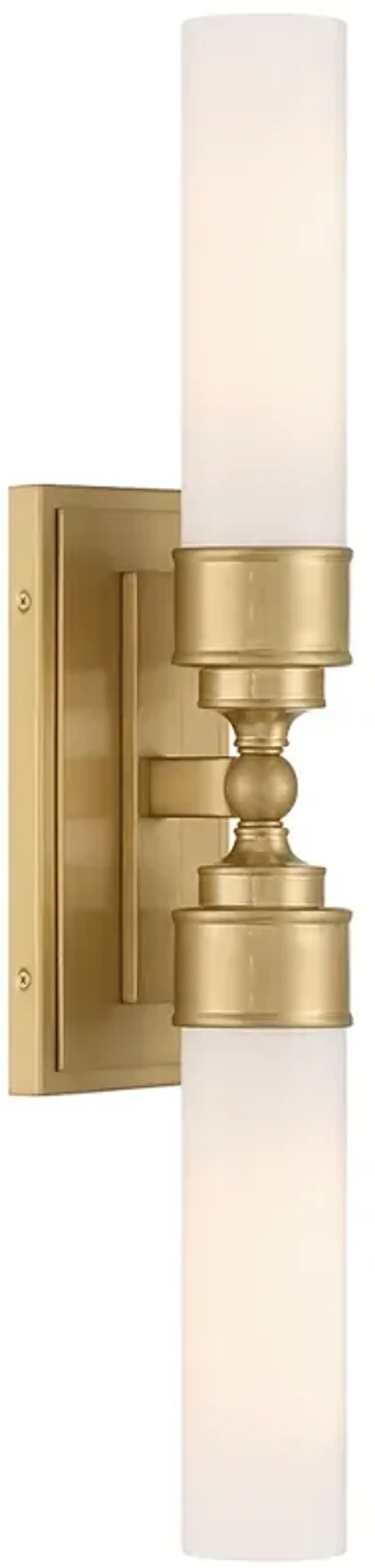 Wilcox 2 Light Aged Brass Sconce