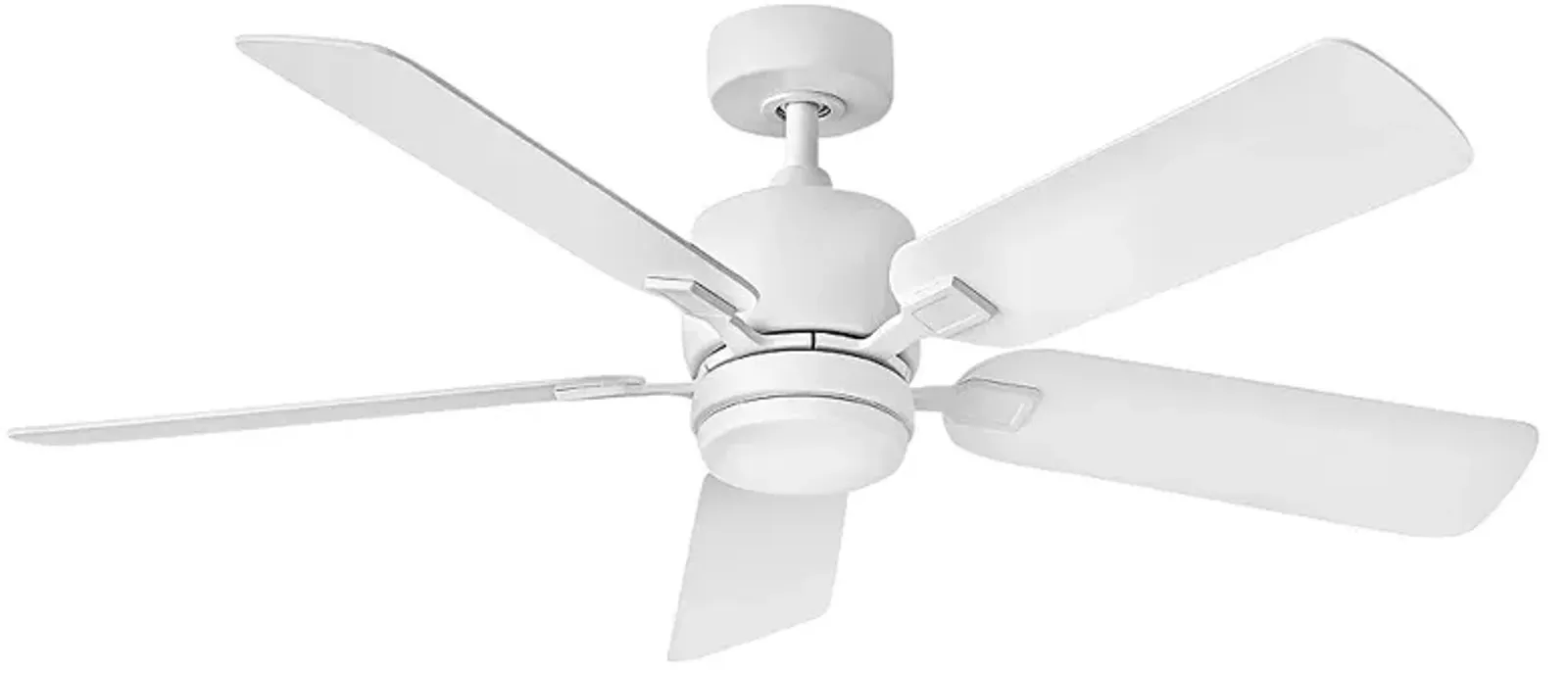 52" Hinkley Afton Chalk White Indoor LED Ceiling Fan with Wall Control