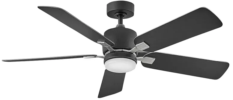 52" Hinkley Afton Matte Black Indoor LED Ceiling Fan with Wall Control