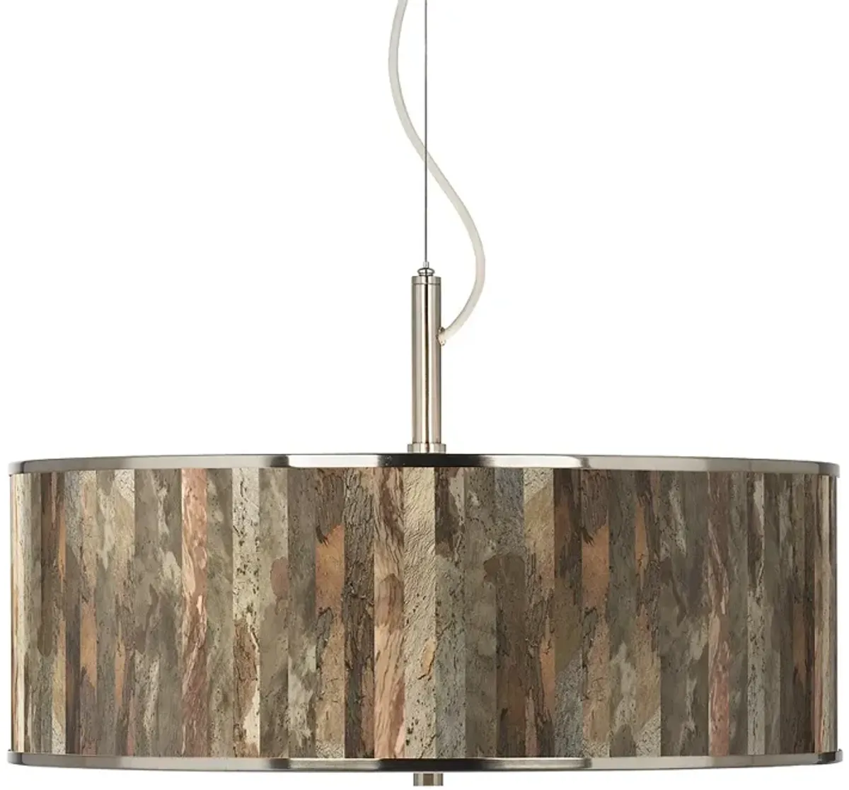 Paper Bark Giclee Glow 20" Wide Pendant Light