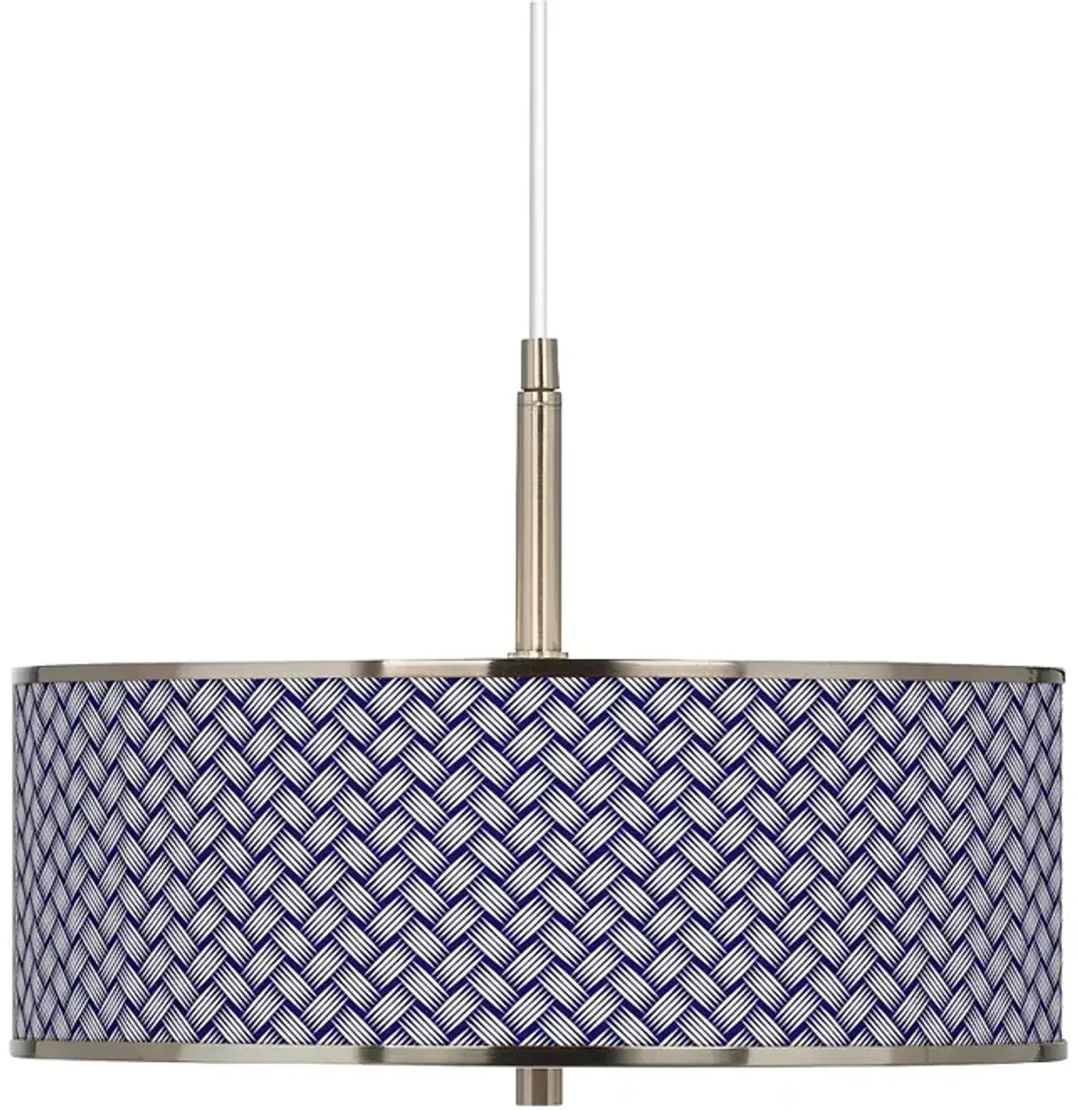 Color Weave Giclee Glow 16" Wide Pendant Light