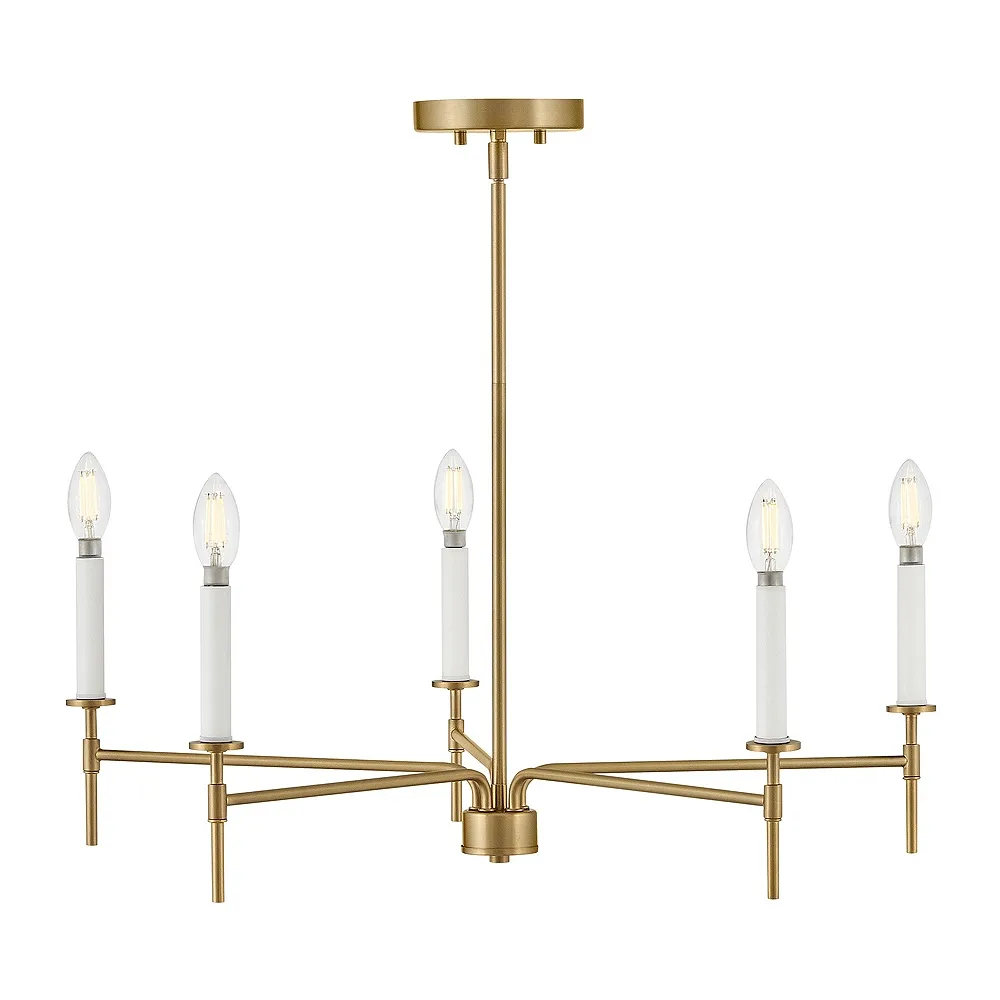 Lark Hux Chandelier Medium Single Tier Lacquered Brass